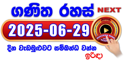 ගණිත රහස් සජීවී වැඩමුළුව - 2025/06/29